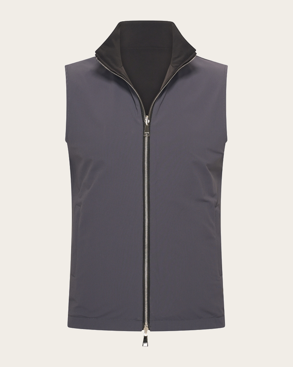 Romano Reversible Gilet – Black/Dark Grey