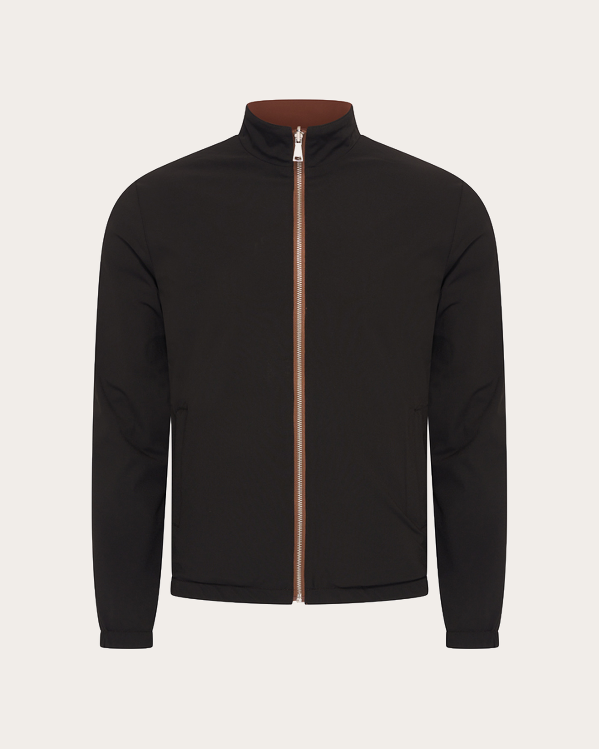 Monaco Reversible Jacket – Brown Stone/Black