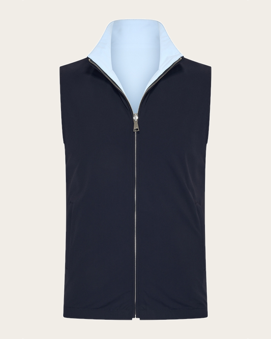 Romano Reversible Gilet – Blue/Light Blue