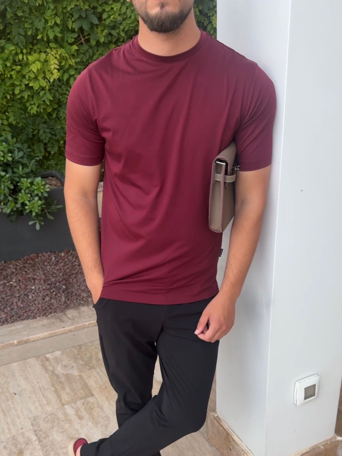 Calvi T-Shirt – Burgundy