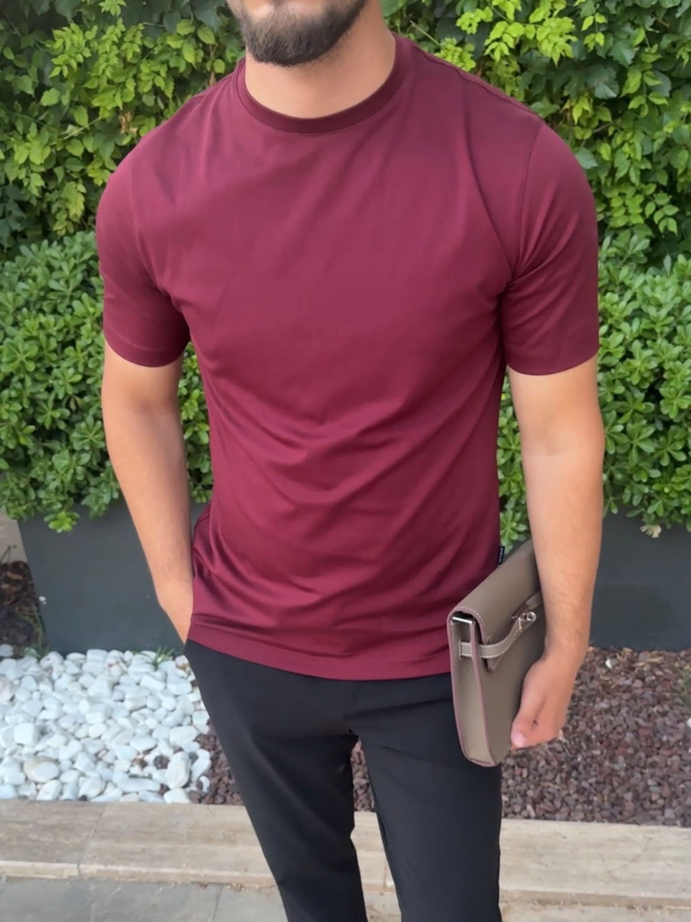 Calvi T-Shirt – Burgundy