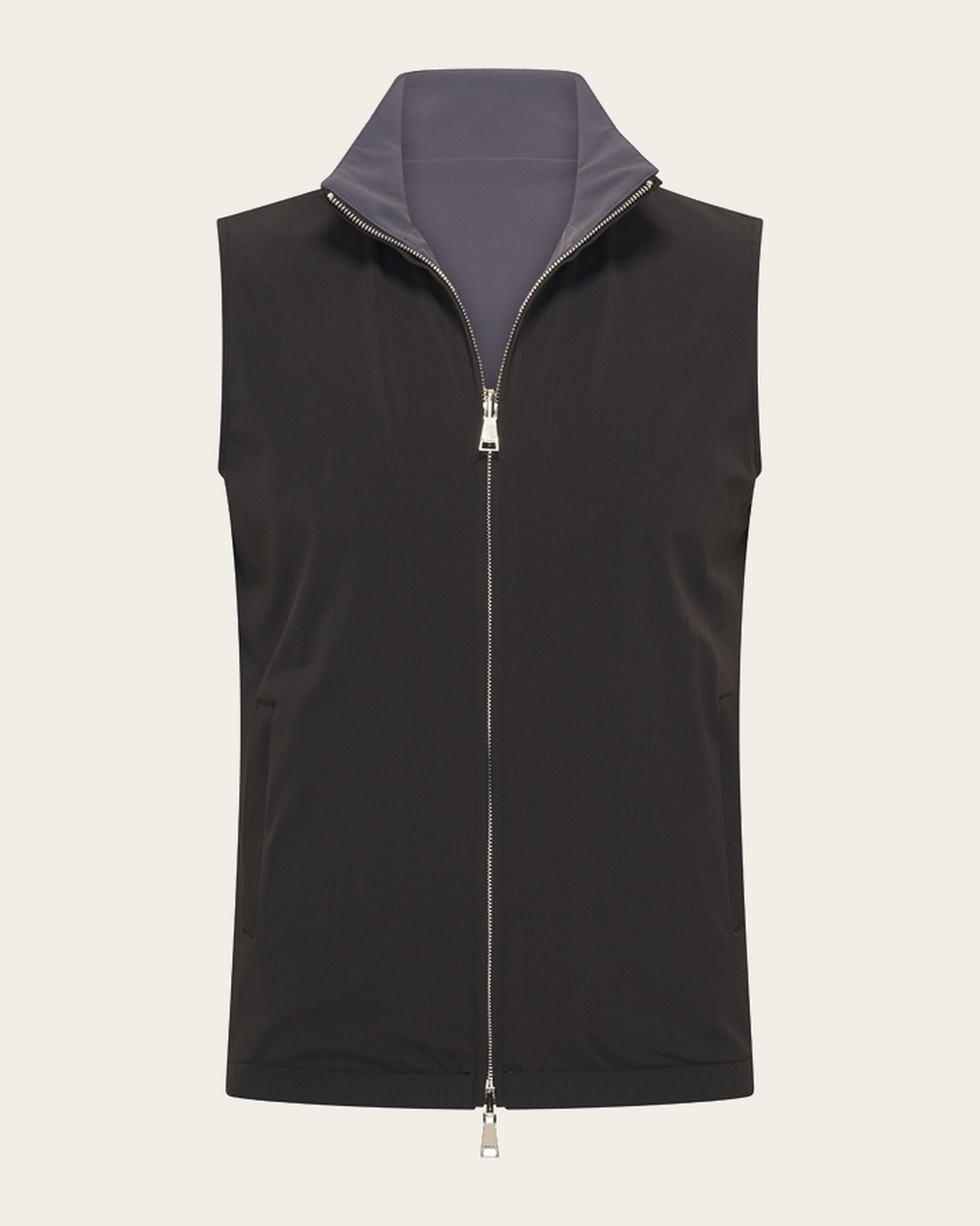 Romano Reversible Gilet – Black/Dark Grey