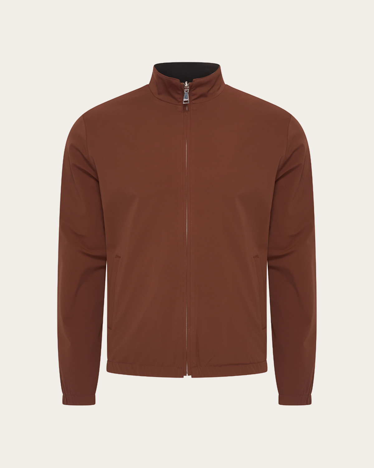 Monaco Reversible Jacket – Brown Stone/Black