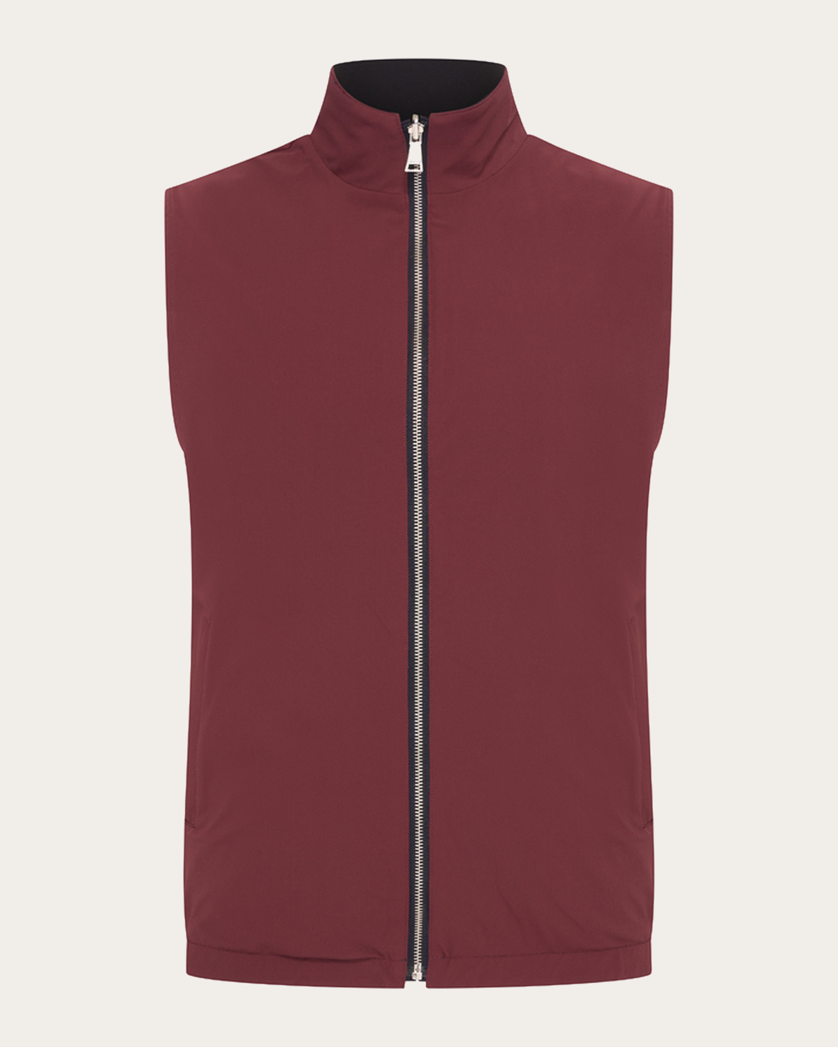Romano Reversible Gilet – Burgundy/Navy Blue